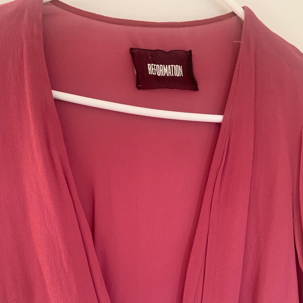 Reformation wrap dress size small